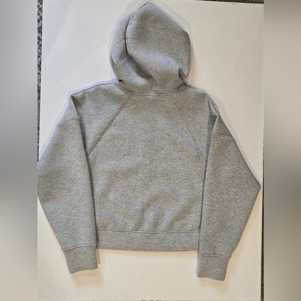 NWT- CALIA Soft Scuba Full Zip Hoodie Light Heather Grey Size Small - Picture 16 of 16
